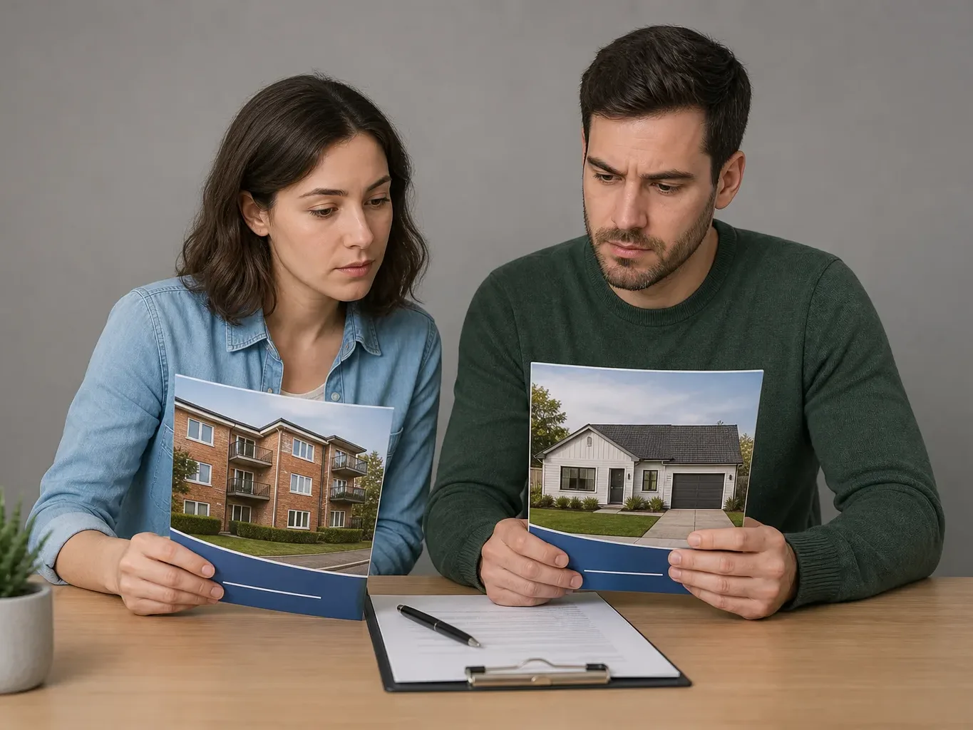 A landlord's policy document beside a standard home cover leaflet showing different terms